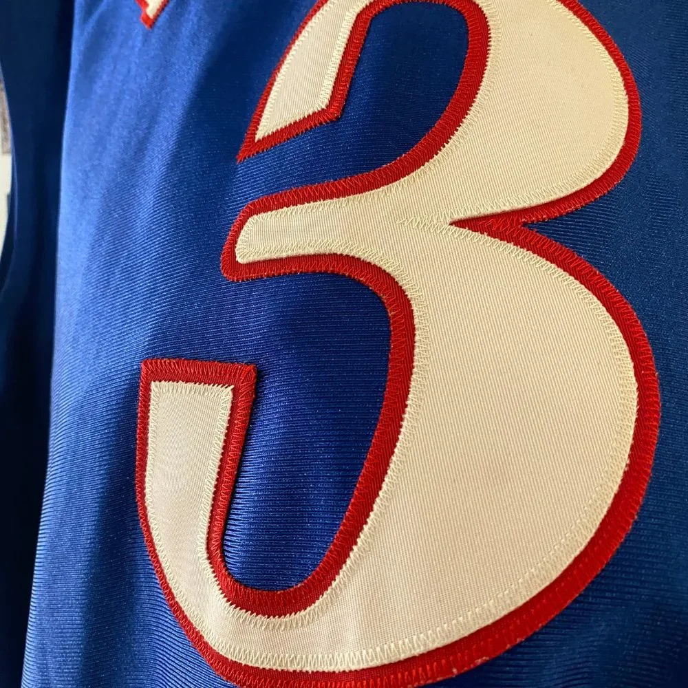 Champion - Allen Iverson Philadelphia 76ers Authentic Jersey (52) BLUE ALTERNATE - Picture 13 of 15